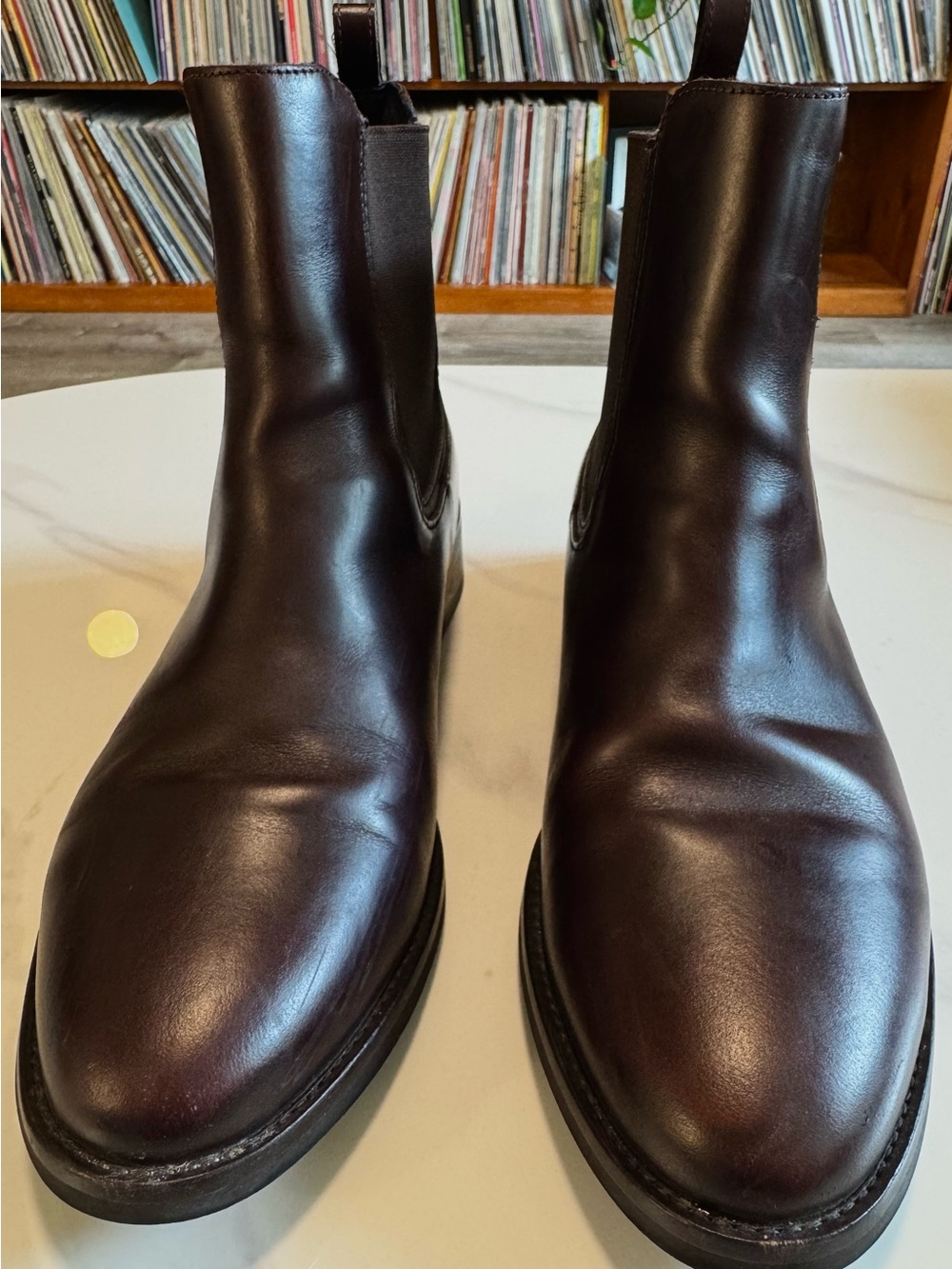 Thursday Boot Co. Women’s Duchess Black Coffee Leather Chelsea Boots Size 9 US